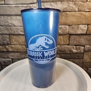 Jurassic World Rebirth Tumbler Drink Cup & Straw - Mosasaurus Collector Regal